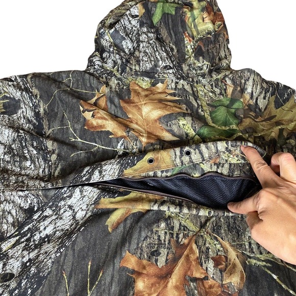 Gamehide Hunting Jacket W/Hood Lost Camo Hush Hide Soft Silent Fabric Size XXL - Picture 8 of 12